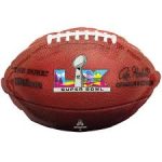Super Bowl 60 LX 2026 NFL Logo Football 31" Mylar Balloon