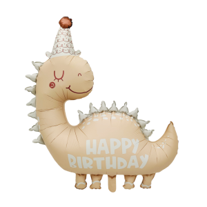 Happy Birthday Dinosaur 25"x 31" inch Mylar Balloon Inflated